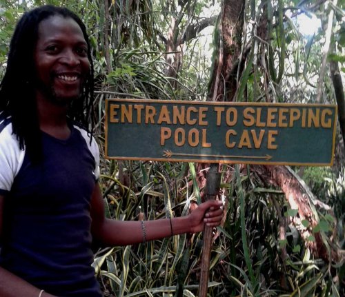 Entrance to the sleeping pool cave 
