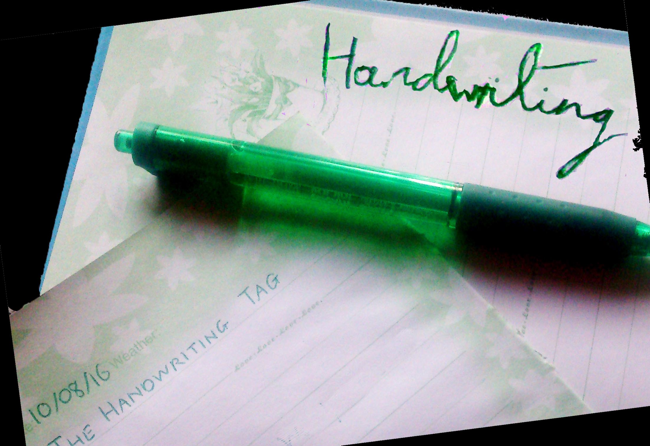Of The Handwriting Tag