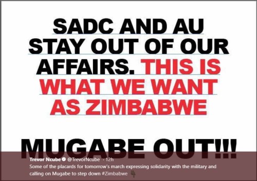 SADC and AU Stay out of our affairs