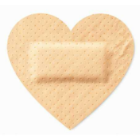 heart shaped bandage