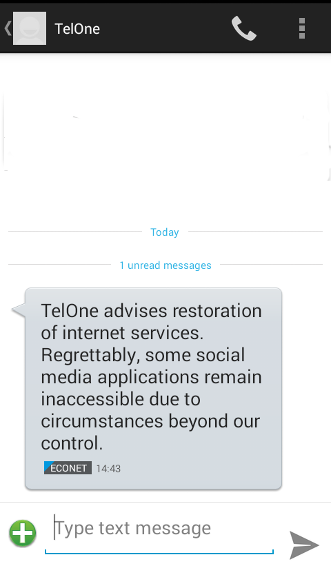 Telone advises restoration of internet after shutdown
Zimbabwe

