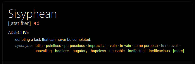 Sisyphean Definition