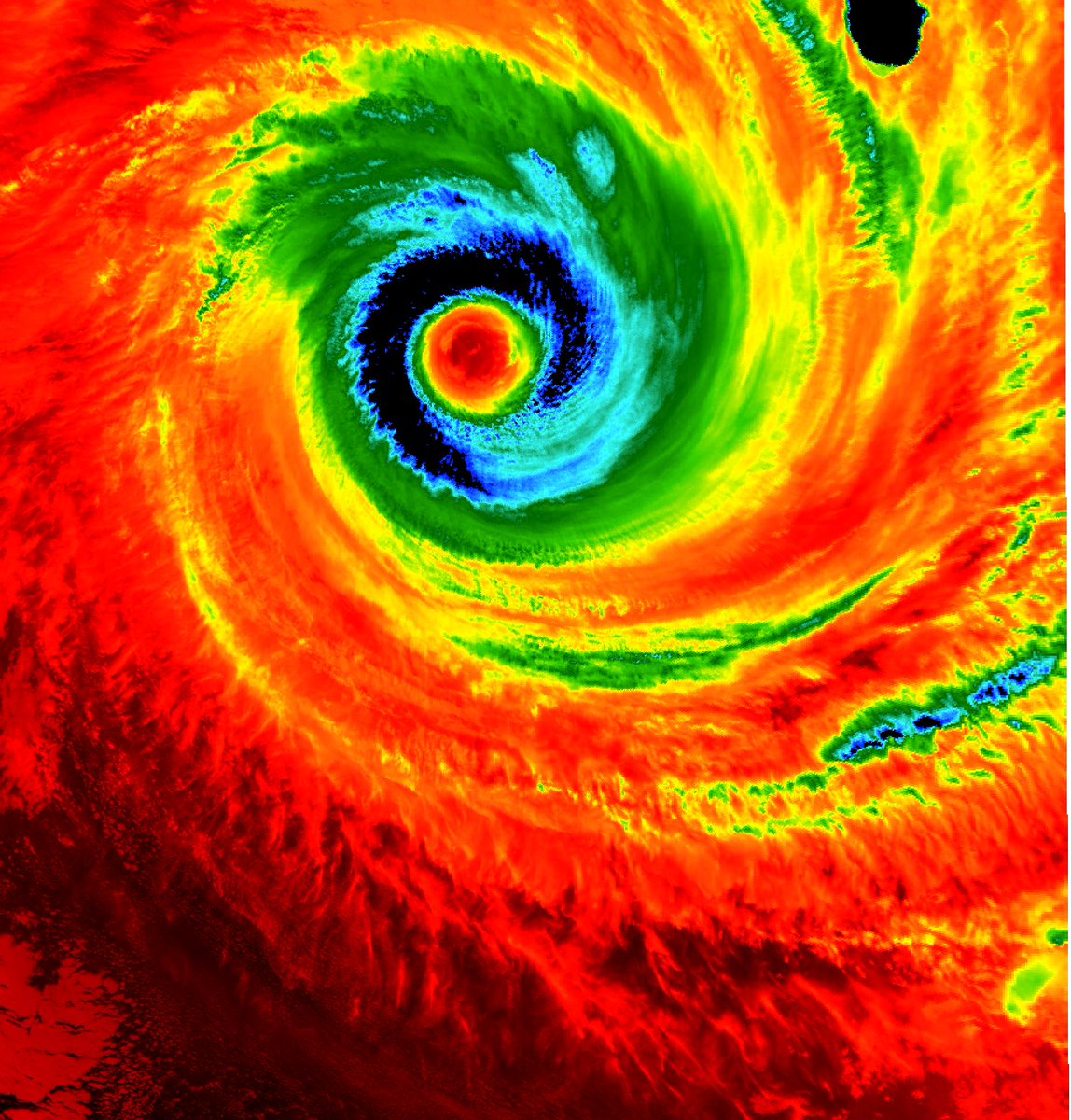 Cyclone idai satellite infrared filter
