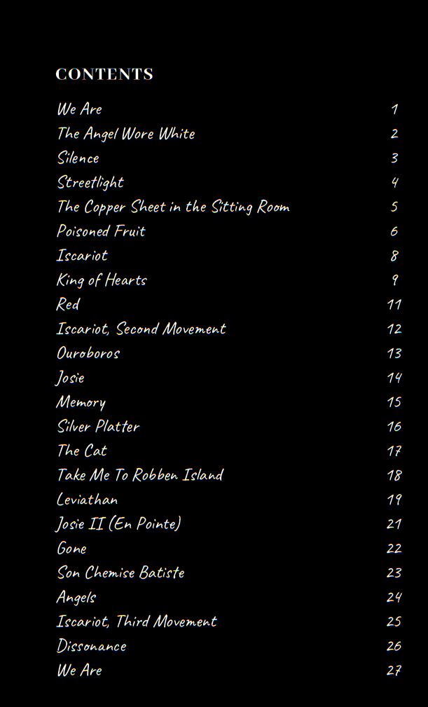 Iscariot contents page
