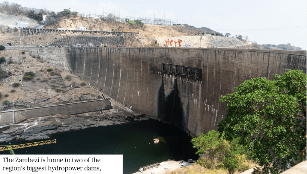 Low level Kariba Dam
