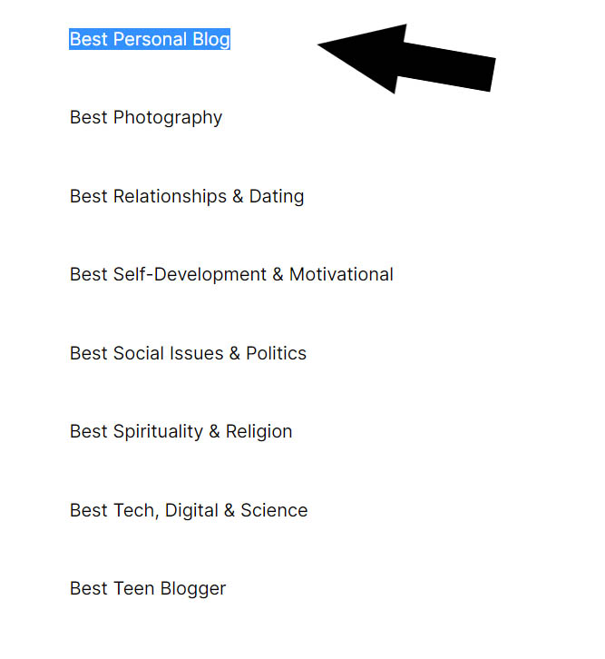 best personal blog ZimBlog awards
