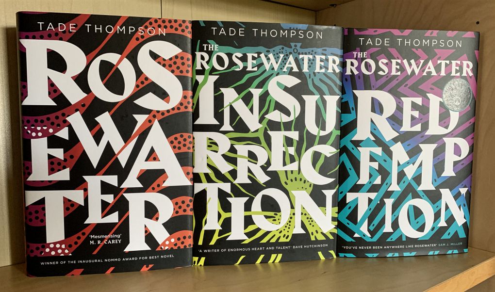 Wormwood trilogy
Rosewater
Rosewater Insurrection
Rosewater Redemption
