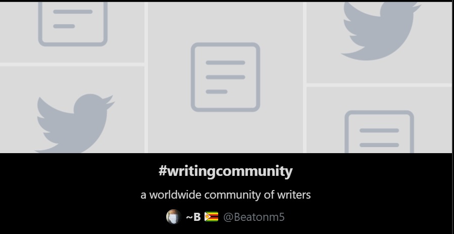 #writingcommunity
