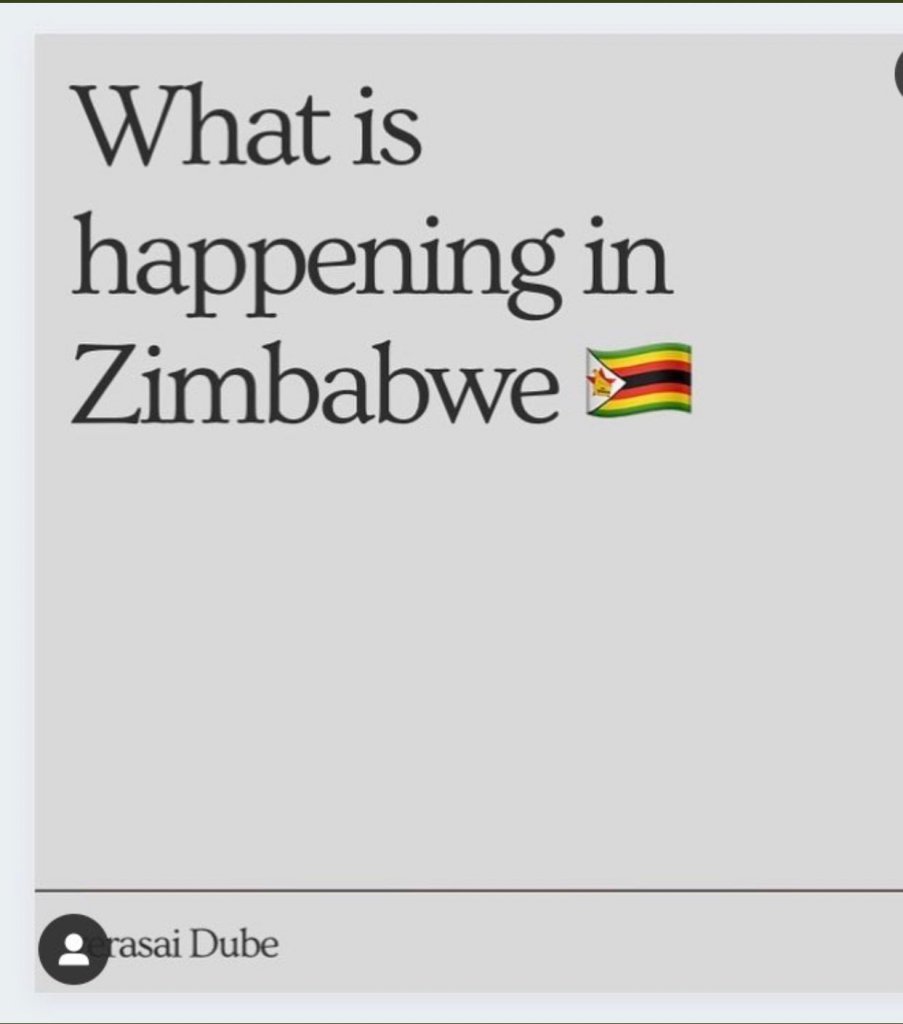 what is happening in Zimbabwe