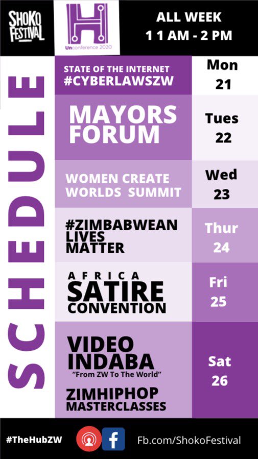 shokofestival 2020 #TheHubZW