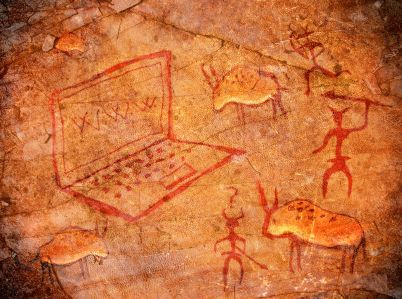 Cave art rock paintings were the first blogs