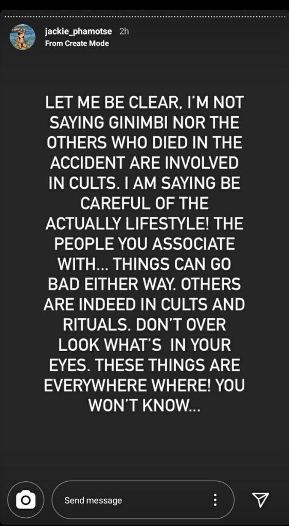 Jackie Phamotse Ginimbi