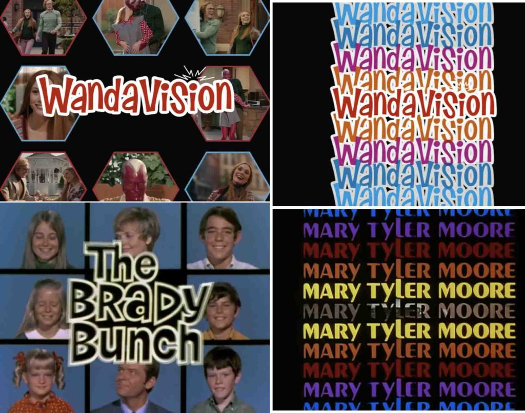 wandavision The brady bunch mary tyler show opening sequence