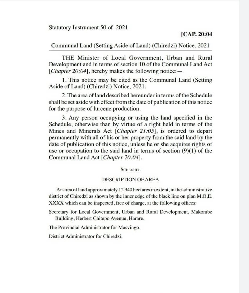 statutory instrument 50 of 2021