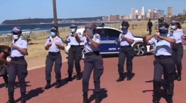 Metro Police Officers doing the Jerusalema Dance Challenge