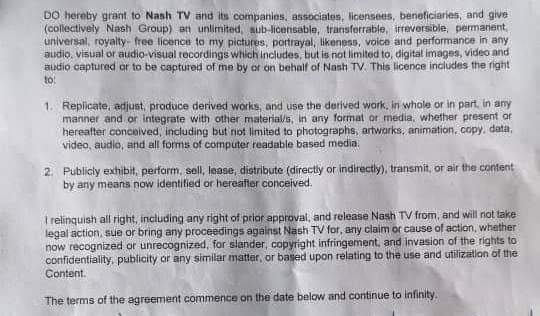 Masht tv artist contract