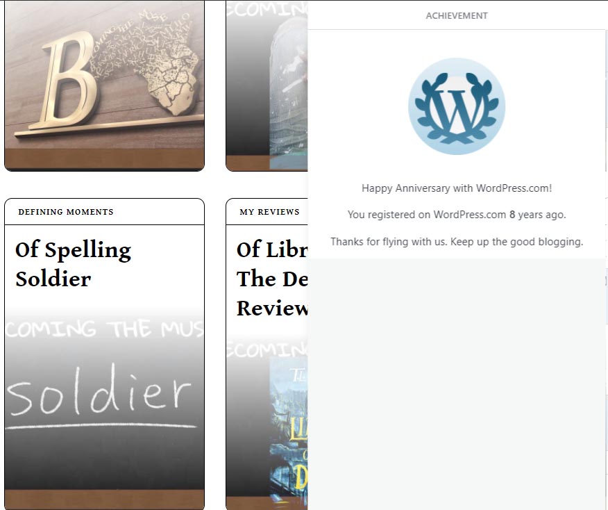 8 years blogging anniversary