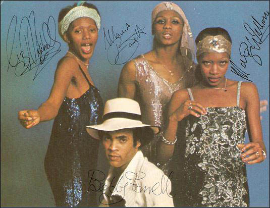 Boney Liz Mitchell, Marcia Barrett, Maizie Williams and Bobby Farrell