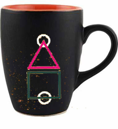 Squid game coffee mug circle triangle square