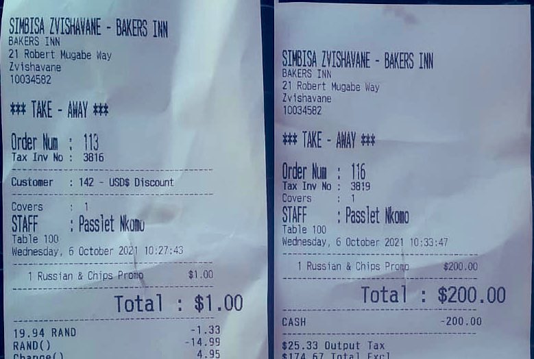 rate of 1:200 Insscor Bakers Inn
