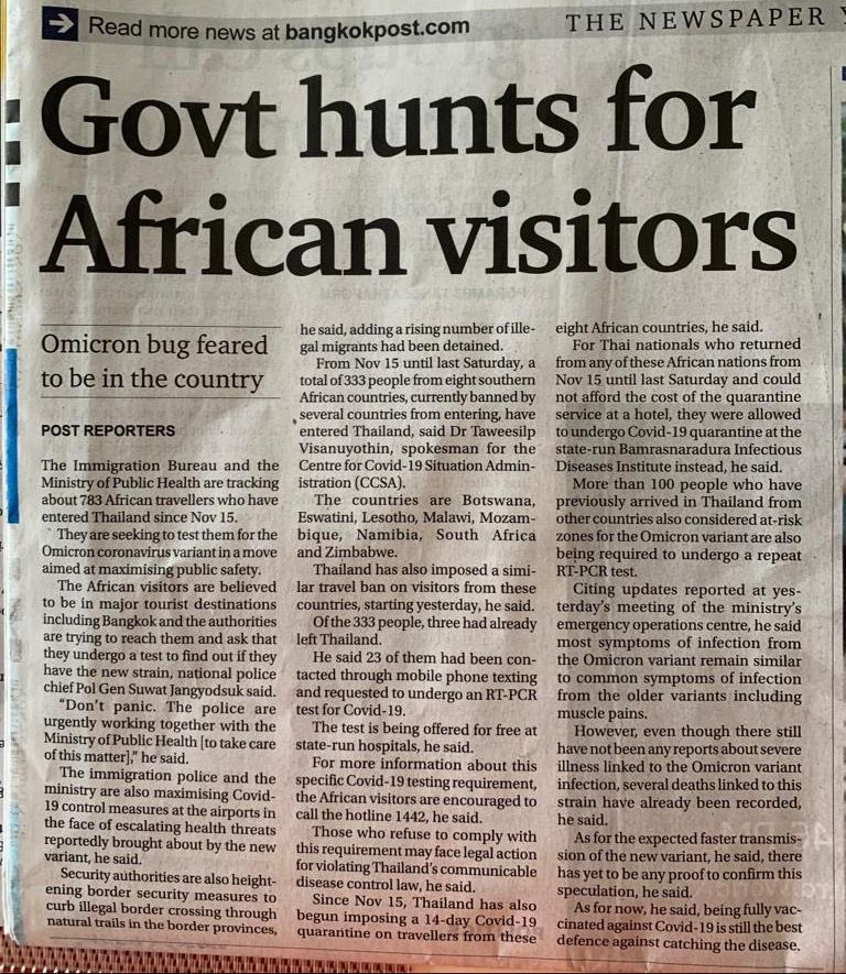 Government hunts for Afrocan visitors