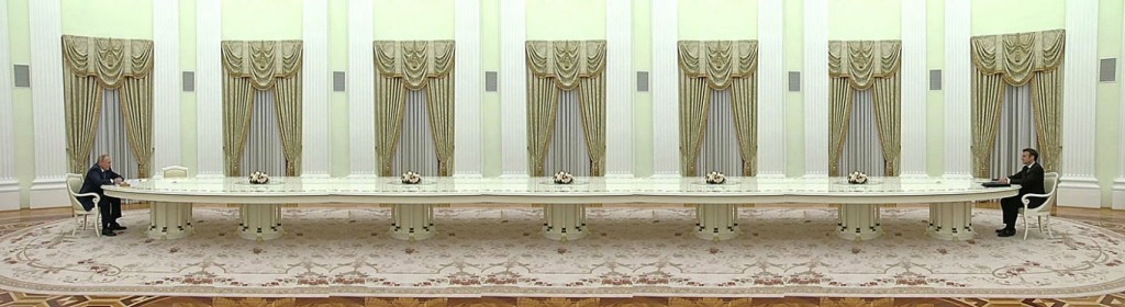 Photoshopped image of long table talk