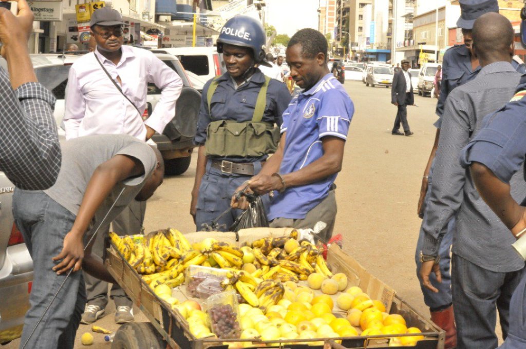 Vendors clampdown in Harare