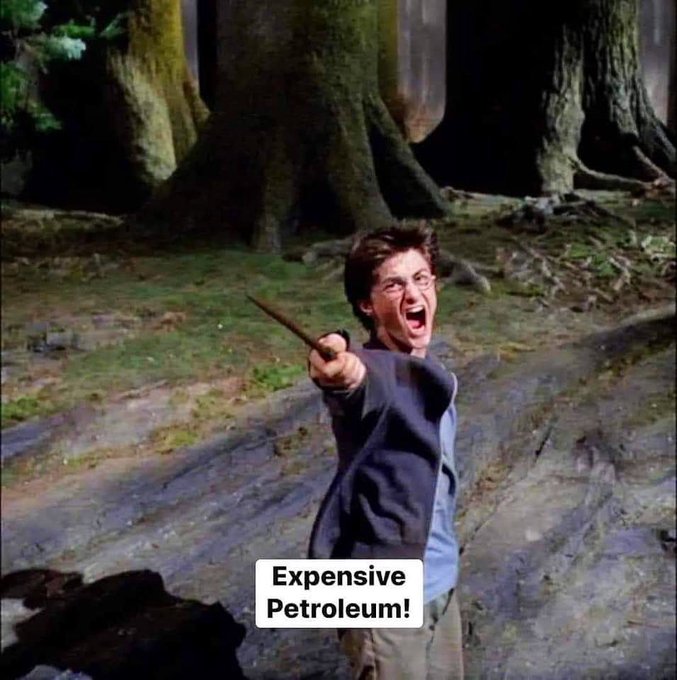 Expensive Petroleum in Harry Potter and the escalating cost of living
