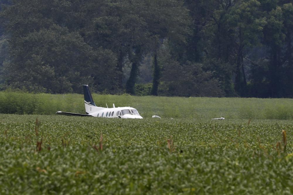  N342ER crashlands in a soyfield near Ripley Mississippi Saturday 3 September