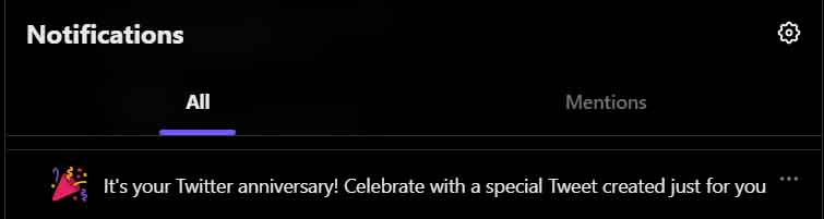 its your Twitter Anniversary