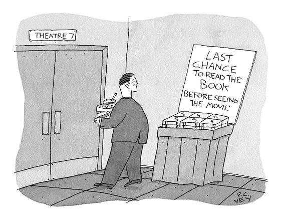 last chance to read the book before seeing the movie 