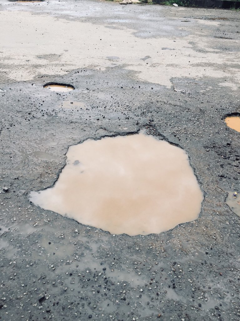 Zimbabwe shaped pot hole