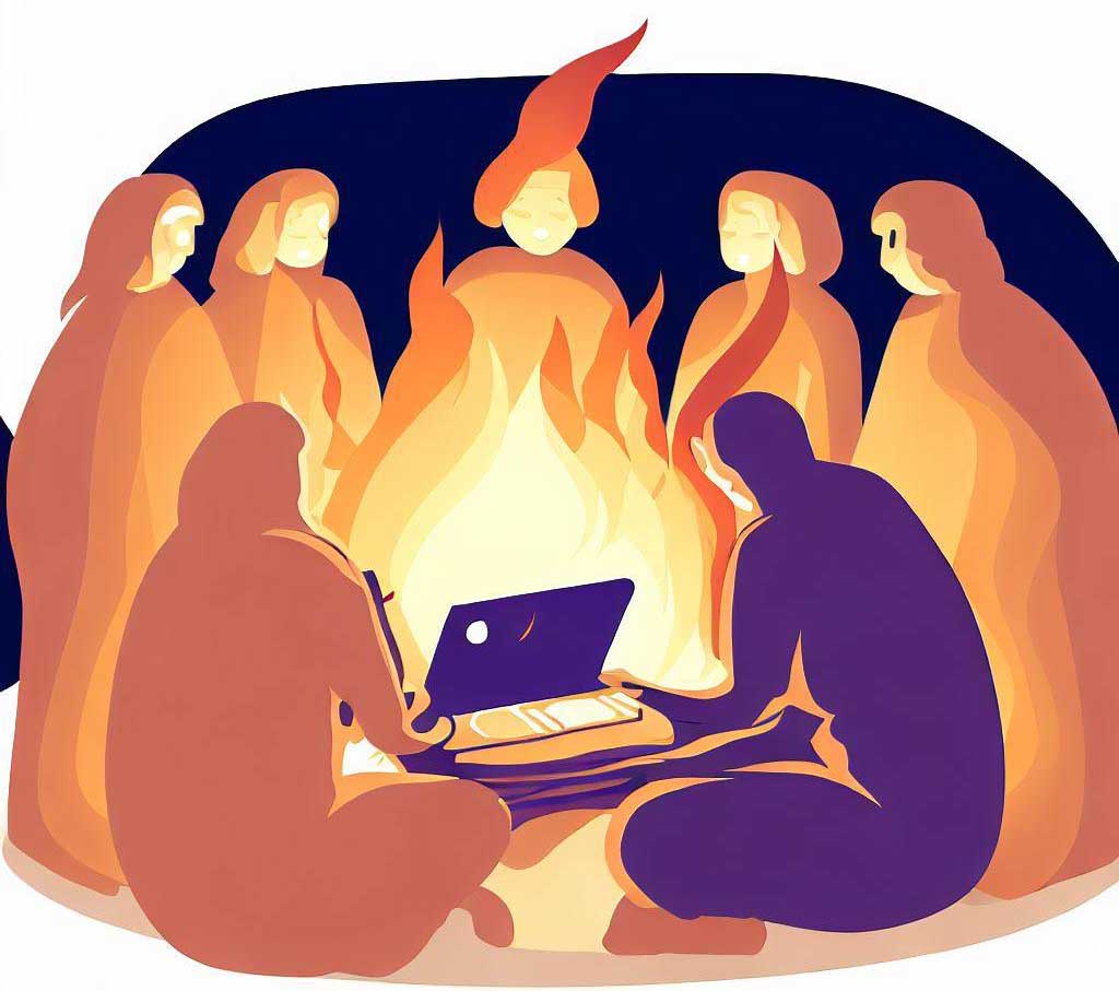 the internet is the new digital fireplace for connecting creatives