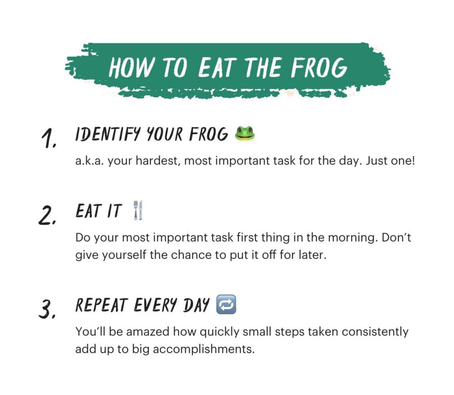 How to eat that frog