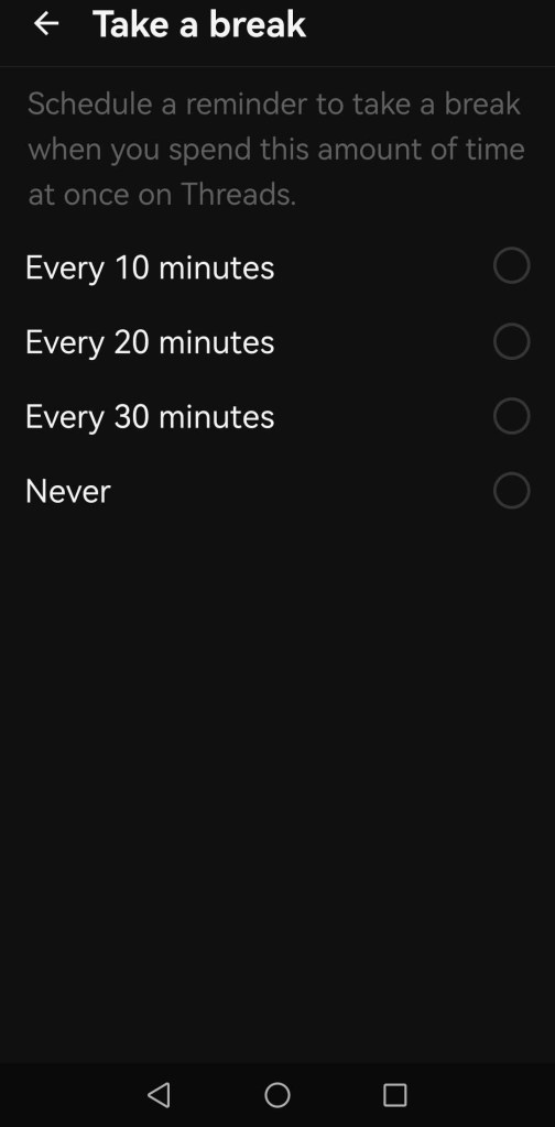 Take a break from Threads