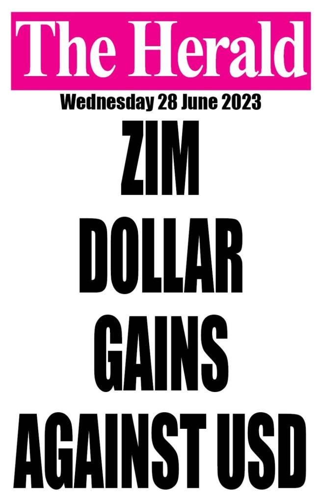 Zim DOllar gains against USD