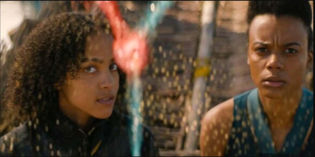 Gaal Dornick and Salvor Hardin in Foundation