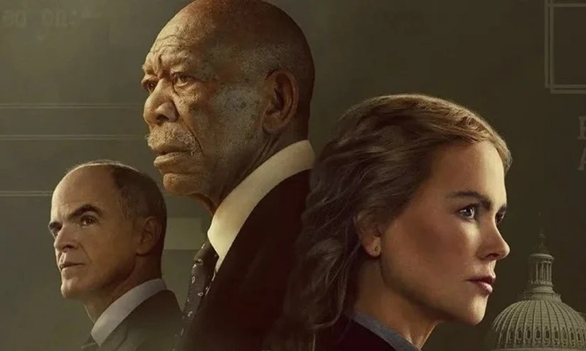 Micheal Kelly with Morgan Freeman and Nicole Kidman in Special Ops: Lioness