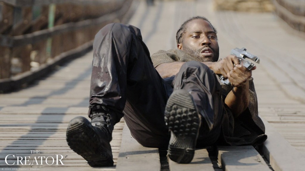 John David Washington as Sergeant Joshua Taylor in The Creator