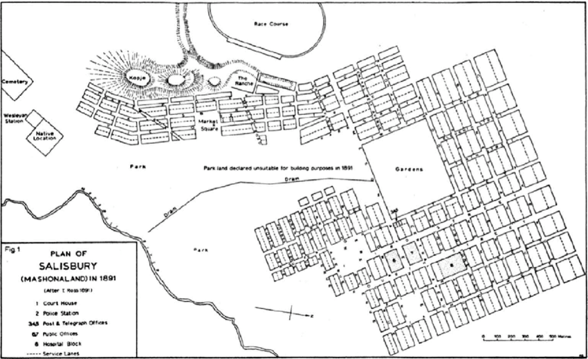 Plan of Salisbury 1891