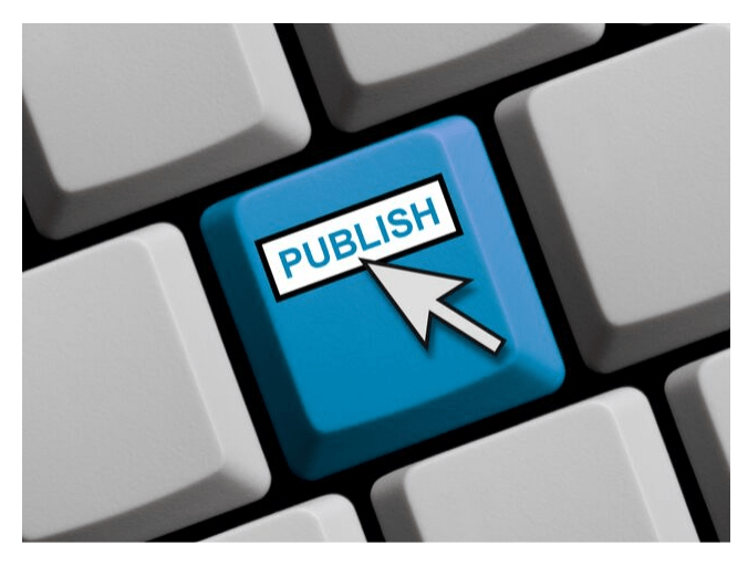 Publish buttonon keyboard