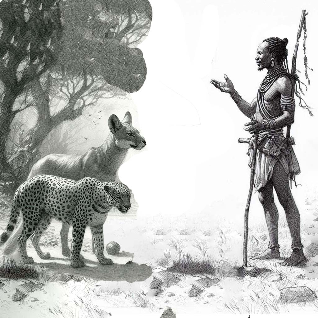 warrior jackal and leopard