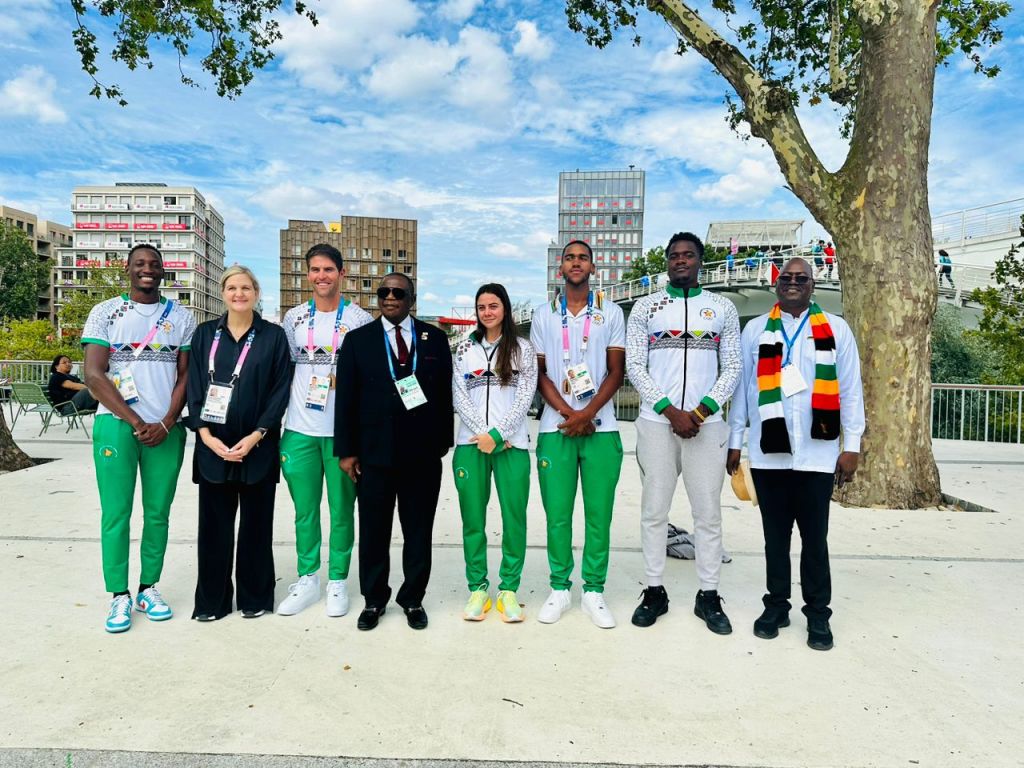 Minister of Sport and Vice President with Team Zimbabwe at the Olympics 