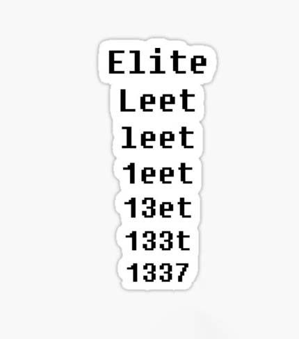 Elite Leet 1337
