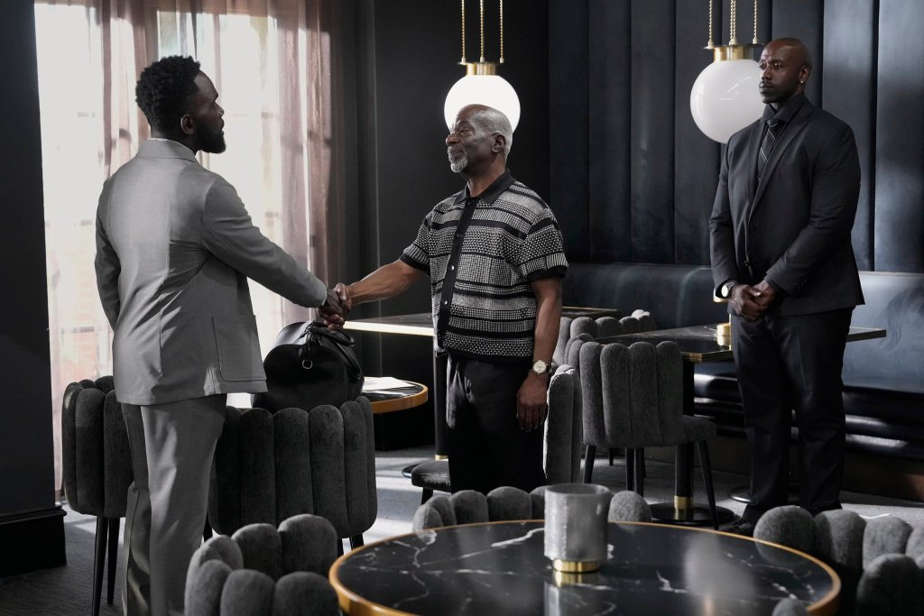 Jimmy Akingbola as Geoffrey meets Joseph Marcell who played the old Geoffrey now Roman in Season 3 of Bel-Air