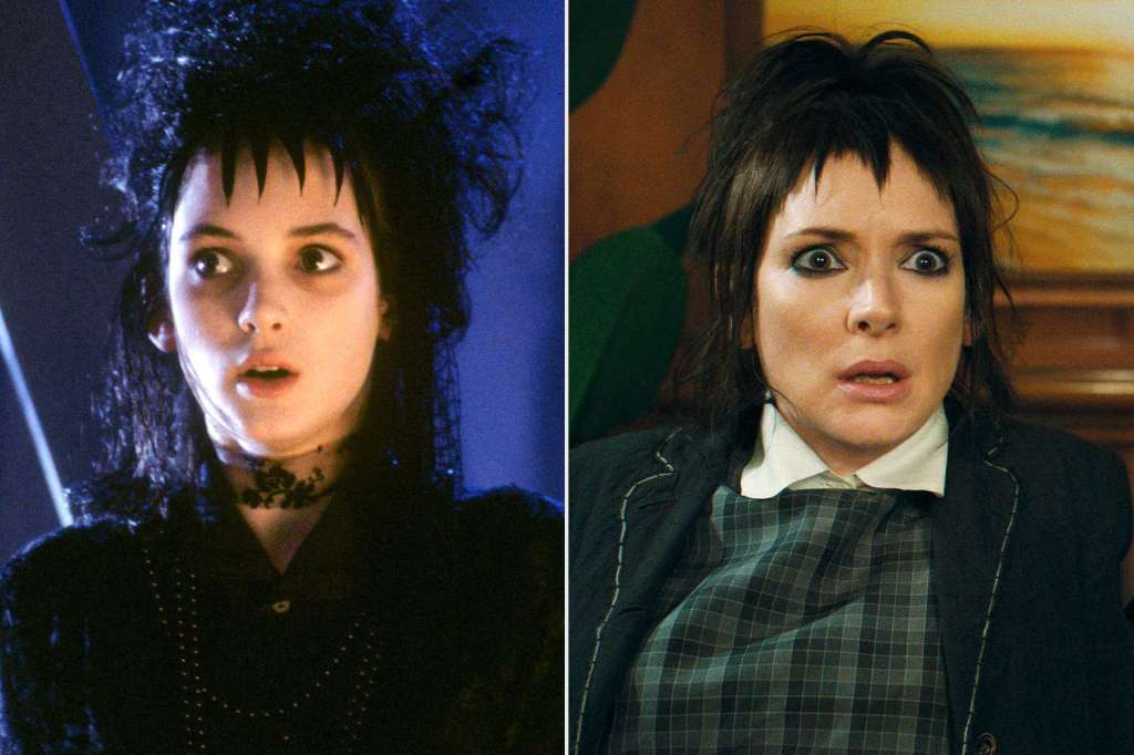 Winona Ryder as Lydia Deetz in Beetlejuice and Beetlejuice Beetlejuice