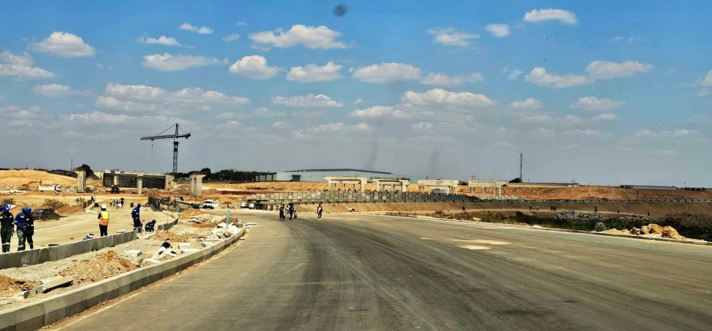 Mbudzi Interchange work in progress