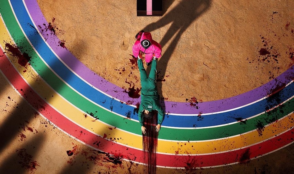 Squid Game blood stained arena