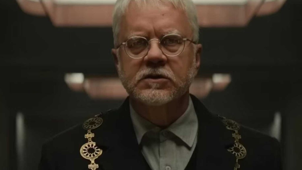 Bernard Holland played by Tim Robbins in Silo