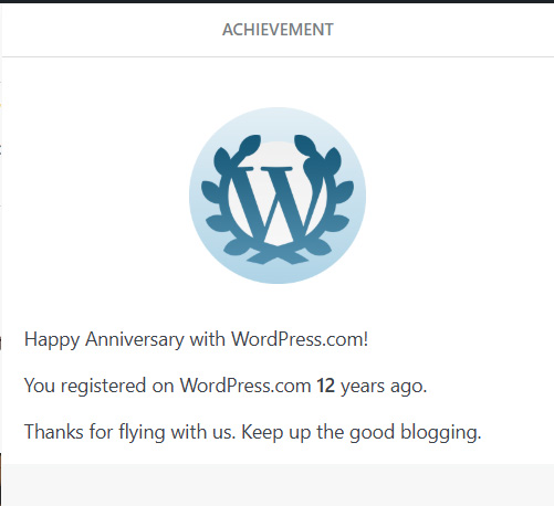 Becoming The Muse 12 Blogging anniversary